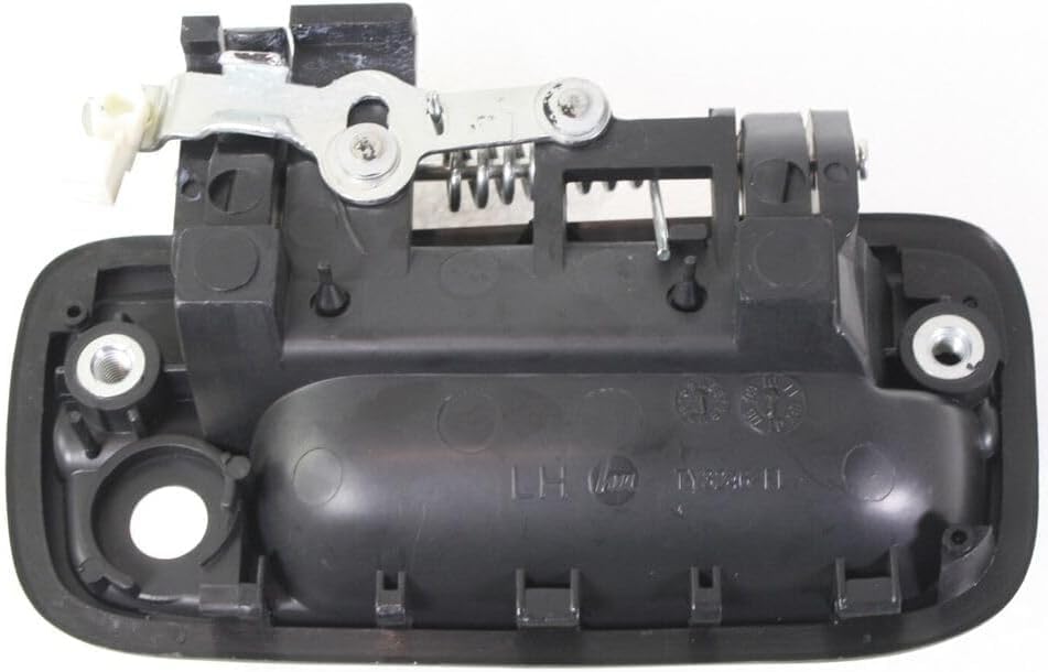 Front, Driver Side Smooth Black Exterior Door Handle, With Key Hole For 1995-2004 Toyota Tacoma