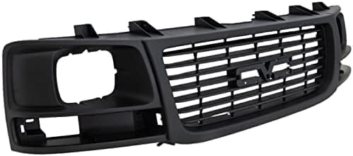 Grille Assembly, Textured Black Shell and Insert, CAPA CERTIFIED For 2003-2023 Chevrolet Express/GMC Savana 1500 2500 3500