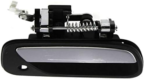 Front, Passenger Side Chrome Lever with Black Bezel Exterior Door Handle, With Key Hole For 1993-1998 Toyota T100