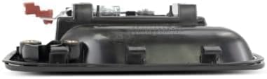 Front, Passenger Side Chrome Lever with Black Bezel Exterior Door Handle, With Key Hole For 1993-1998 Toyota T100