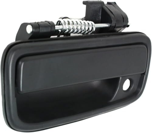 Front, Passenger Side Textured Black Exterior Door Handle, With Key Hole For 1995-2004 Toyota Tacoma