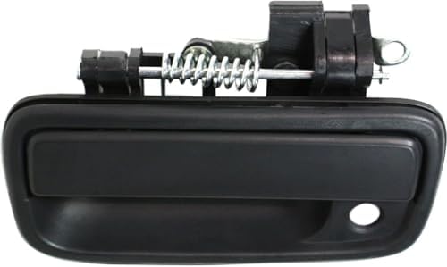 Front, Passenger Side Textured Black Exterior Door Handle, With Key Hole For 1995-2004 Toyota Tacoma