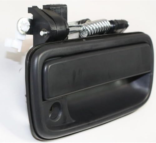 Front, Driver and Passenger Side Textured Black Exterior Door Handle, With Key Hole For 1995-2004 Toyota Tacoma