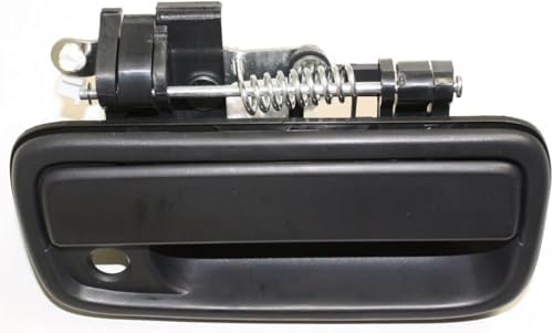 Front, Driver and Passenger Side Textured Black Exterior Door Handle, With Key Hole For 1995-2004 Toyota Tacoma