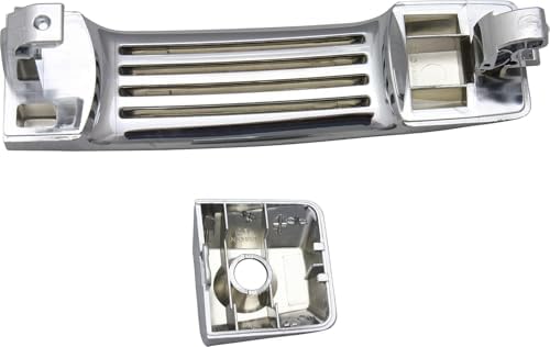 Front, Driver Side Exterior Door Handle, Chrome, With Key Hole, With Cover For 2004-2018 Nissan Titan / 2016-2018 Titan