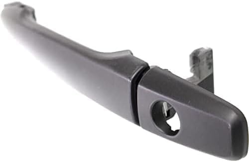 Front, Driver Side Exterior Door Handle, Primed, With Key Hole, With Cover For 2008-2017 Mitsubishi Lancer