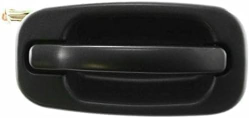 Rear, Passenger Side Textured Black Exterior Door Handle, Without Key Hole For 1999-2006 Chevrolet Silverado/GMC Sierra
