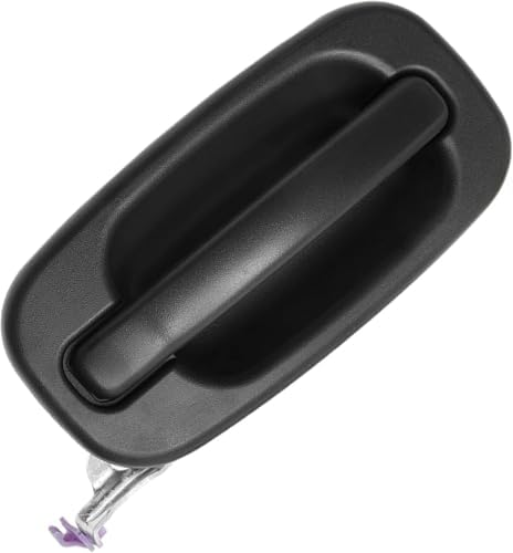 Rear, Passenger Side Textured Black Exterior Door Handle, Without Key Hole For 1999-2006 Chevrolet Silverado/GMC Sierra