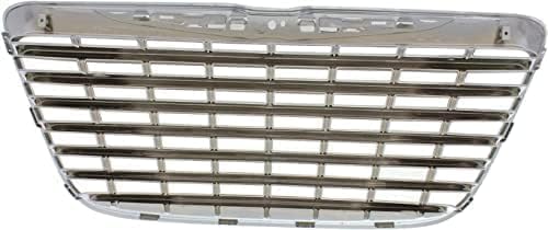 Grille Assembly, Chrome Shell with Painted Black Insert For 2011-2014 Chrysler 300