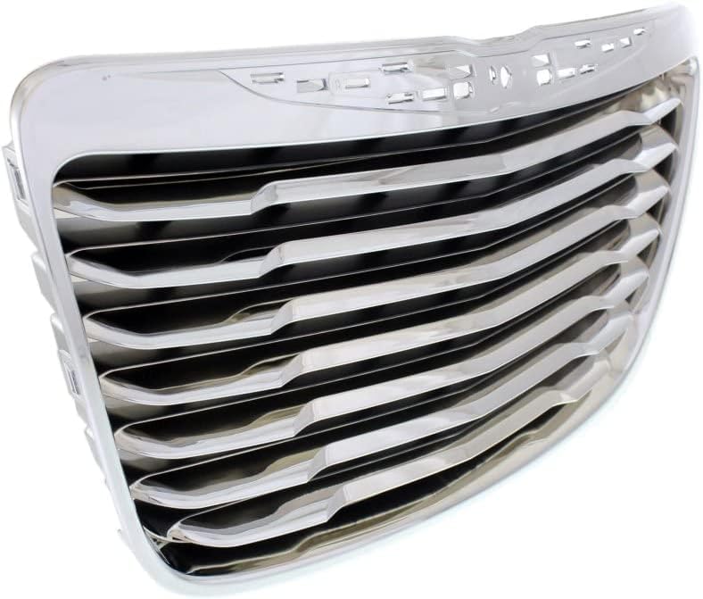 Grille Assembly, Chrome Shell with Painted Black Insert For 2011-2014 Chrysler 300
