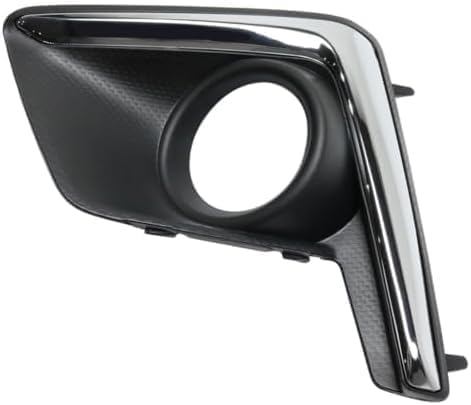 Front, Driver and Passenger Side Fog Light Trims, Textured Black For 2016-2017 Subaru Crosstrek