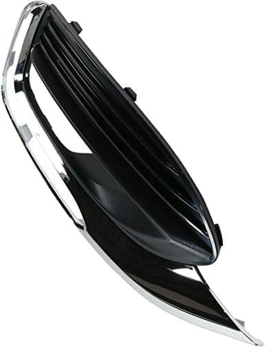 Front, Driver and Passenger Side Fog Light Trims, Textured Black For 2018-2021 Buick Enclave