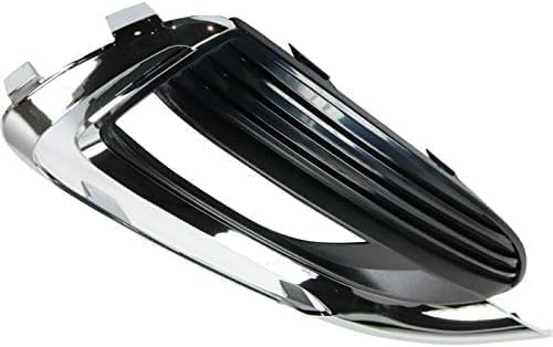 Front, Driver and Passenger Side Fog Light Trims, Textured Black For 2018-2021 Buick Enclave
