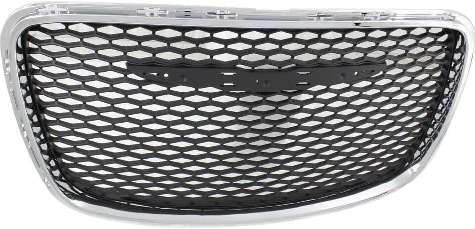 Grille Assembly, Chrome Shell with Painted Black Insert For 2015-2023 Chrysler 300