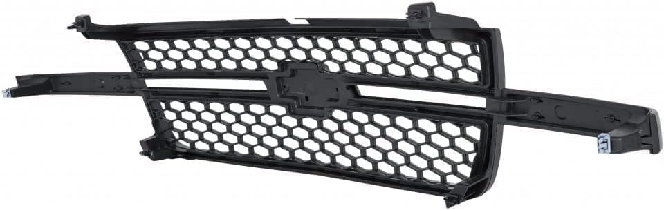 3-Piece Kit, Grille Textured Black, Without Dale Earnhardt Package, Includes (1) Grille Shell and Insert and (2) Headlight Bracket For 2003-2006 Chevrolet Silverado 1500 2500HD 3500