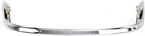 Front Bumper, Chrome, With Fog Light Holes, With License Plate Provision, Without Mounting Brackets For 1987-1988 Toyota Pickup