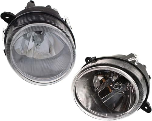 4-Piece Kit Driver and Passenger Side Halogen Headlight, OE Replacement, Includes (2) Headlight and (2) Corner Light For Jeep Patriot 2007-2017