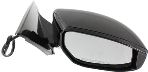 Passenger Side Mirror, Power Adjust, Manual Folding, Heated, Paintable, In-housing Signal Light, No Memory, No Puddle Light, No Auto-Dimming, No Blind Spot Feature For 2016-2023 Nissan Maxima