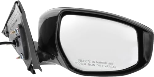 Passenger Side Mirror, Power Adjust, Manual Folding, Heated, Paintable, In-housing Signal Light, No Memory, No Puddle Light, No Auto-Dimming, No Blind Spot Feature For 2016-2023 Nissan Maxima