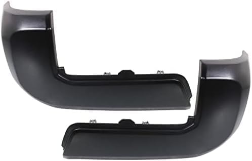 Driver and Passenger Side, Bumper End, Paint to Match, End Cap, Without Park Assist Sensor Holes, (Exc. Limited/TRD Pro Models) For 2016-2023 Toyota Tacoma