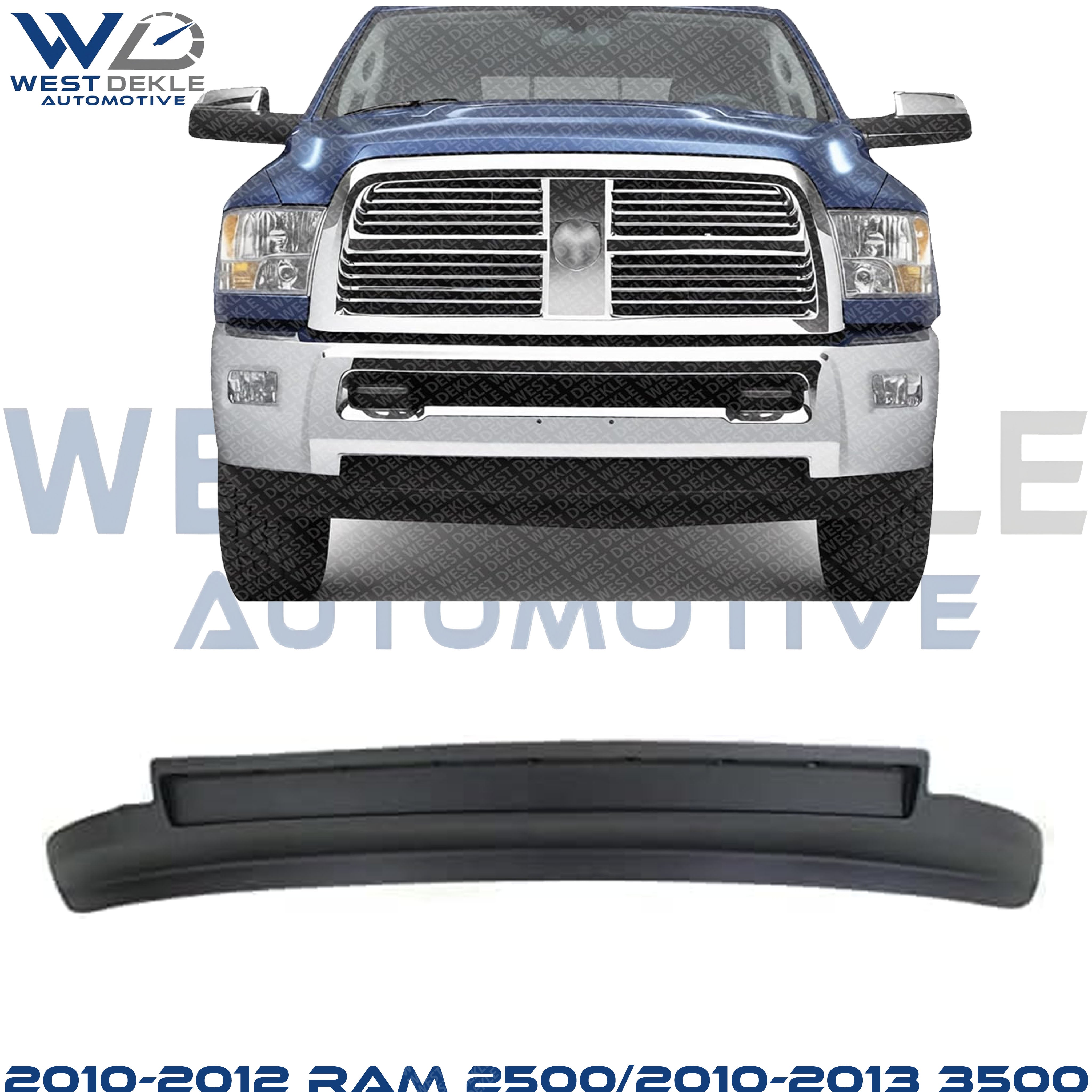 Front Valance, Textured, 4WD For 2010-2012 Ram 2500/2010-2013 3500