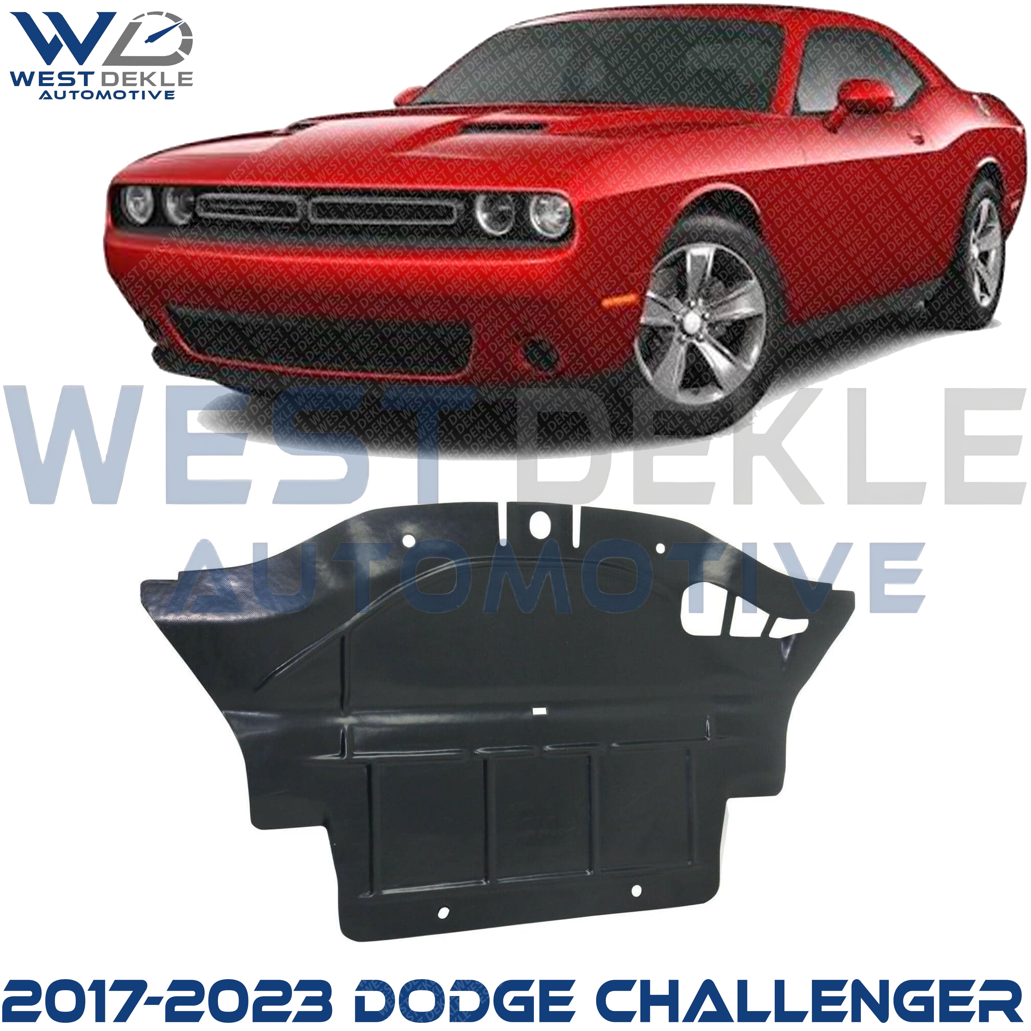 2017-2023 Dodge Challenger Center Type 3 Engine Splash Shield
