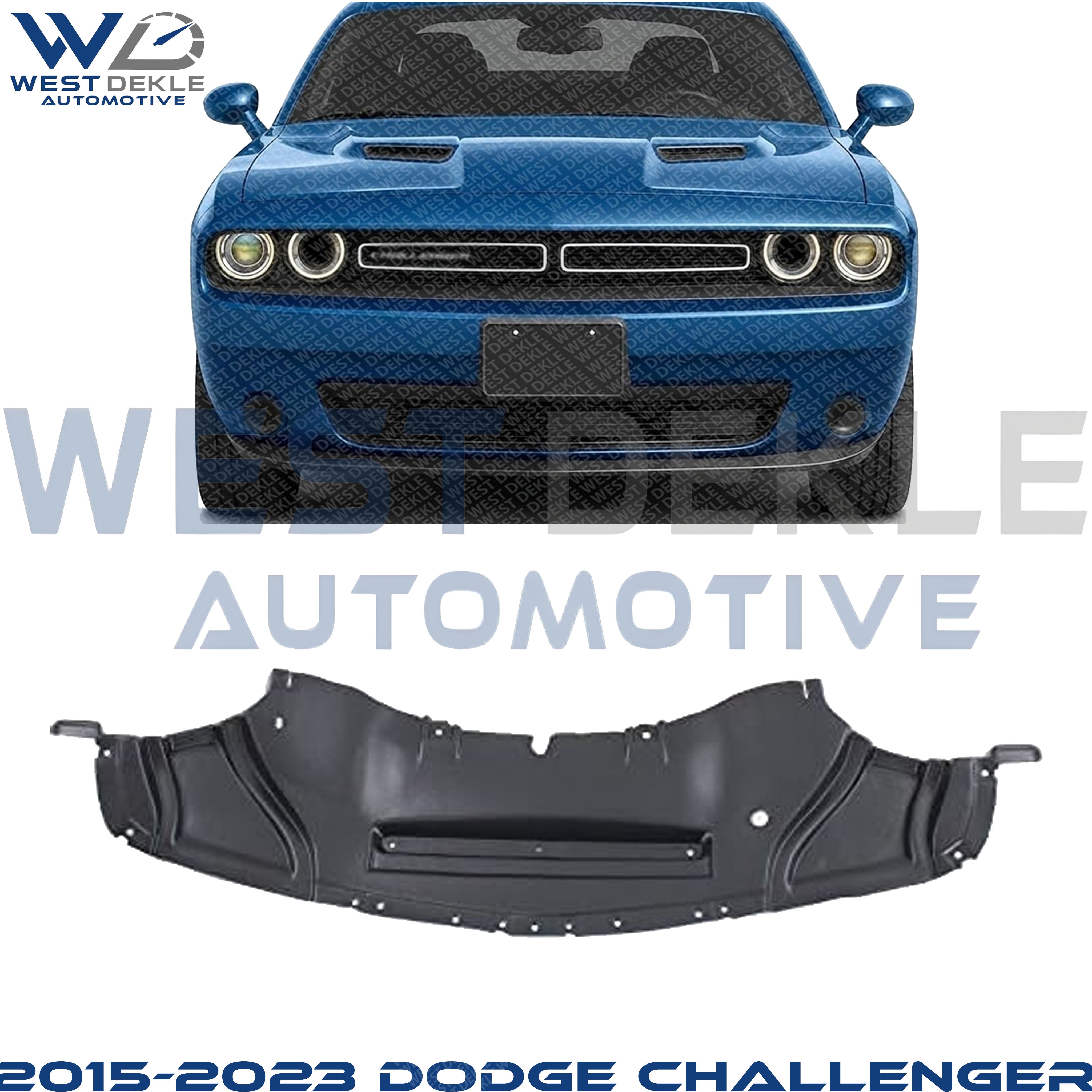 Front Engine Splash Shield, 8 Cyl., 6.4L Engine for 2015-2023 Dodge Challenger