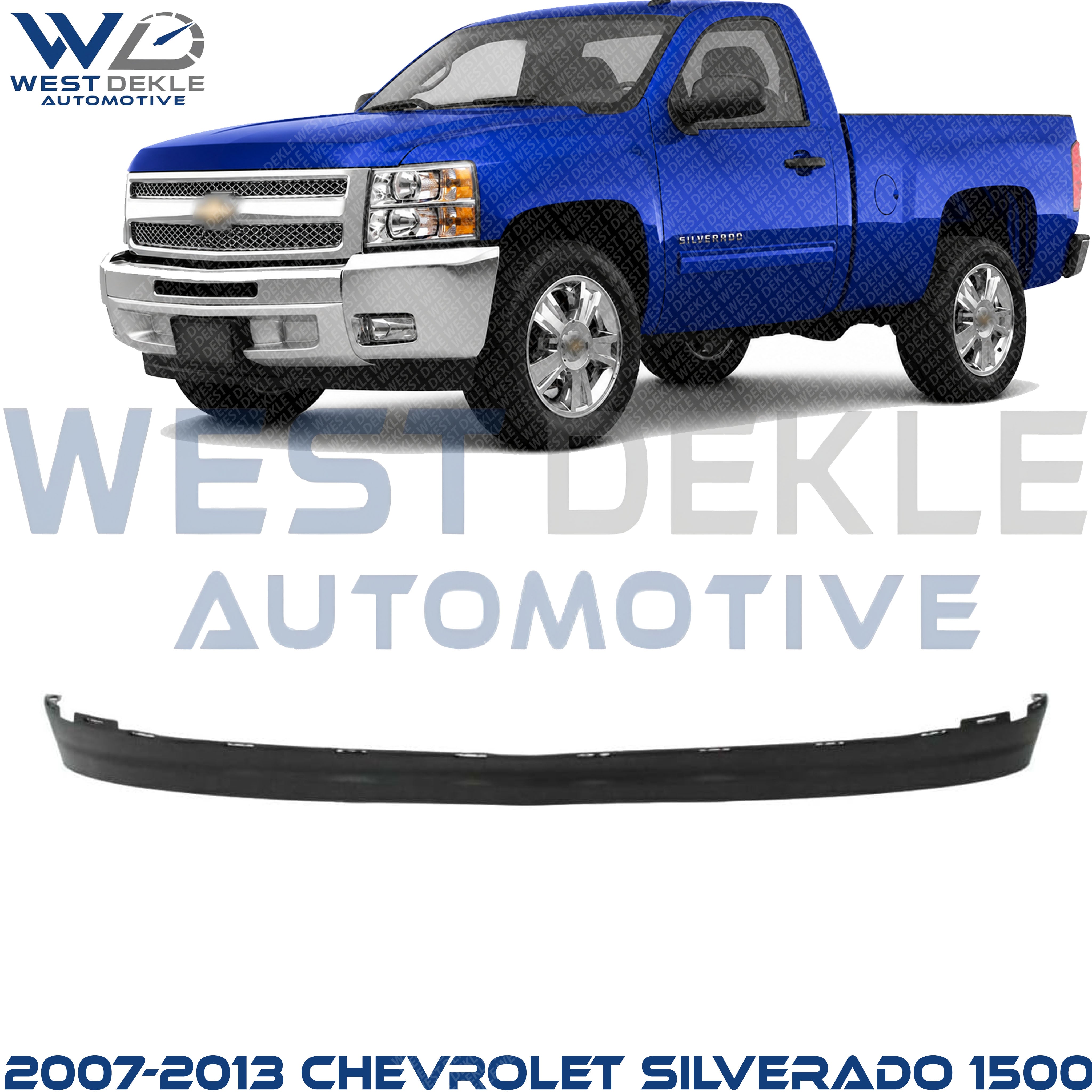 Front, Lower Valance, Air Deflector Extension, Textured For 2007-2013 Chevrolet Silverado 1500