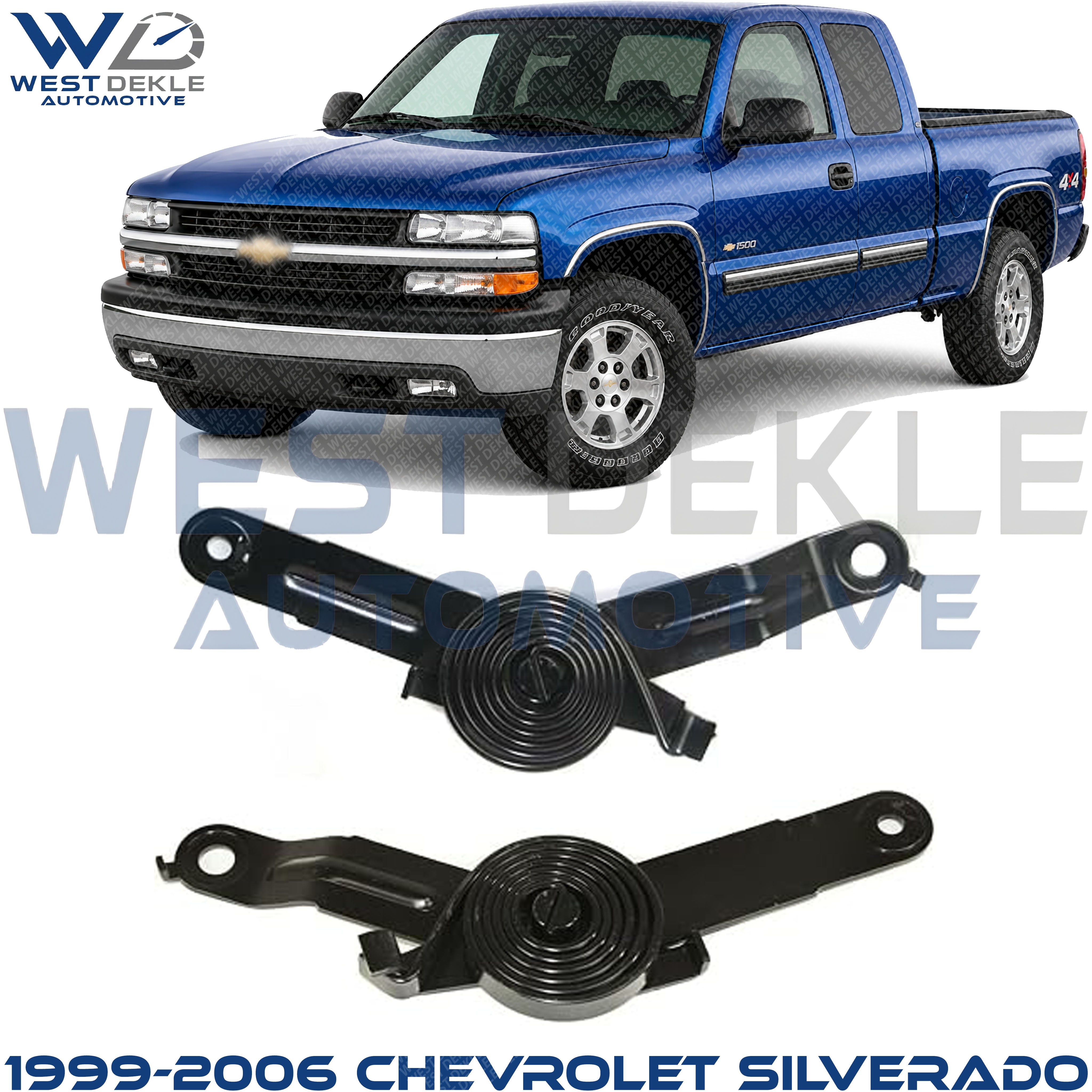 Driver and Passenger Side Hood Hinges For 1999-2006 Chevrolet Silverado/GMC Sierra 1500-2500/Cadillac Escalade
