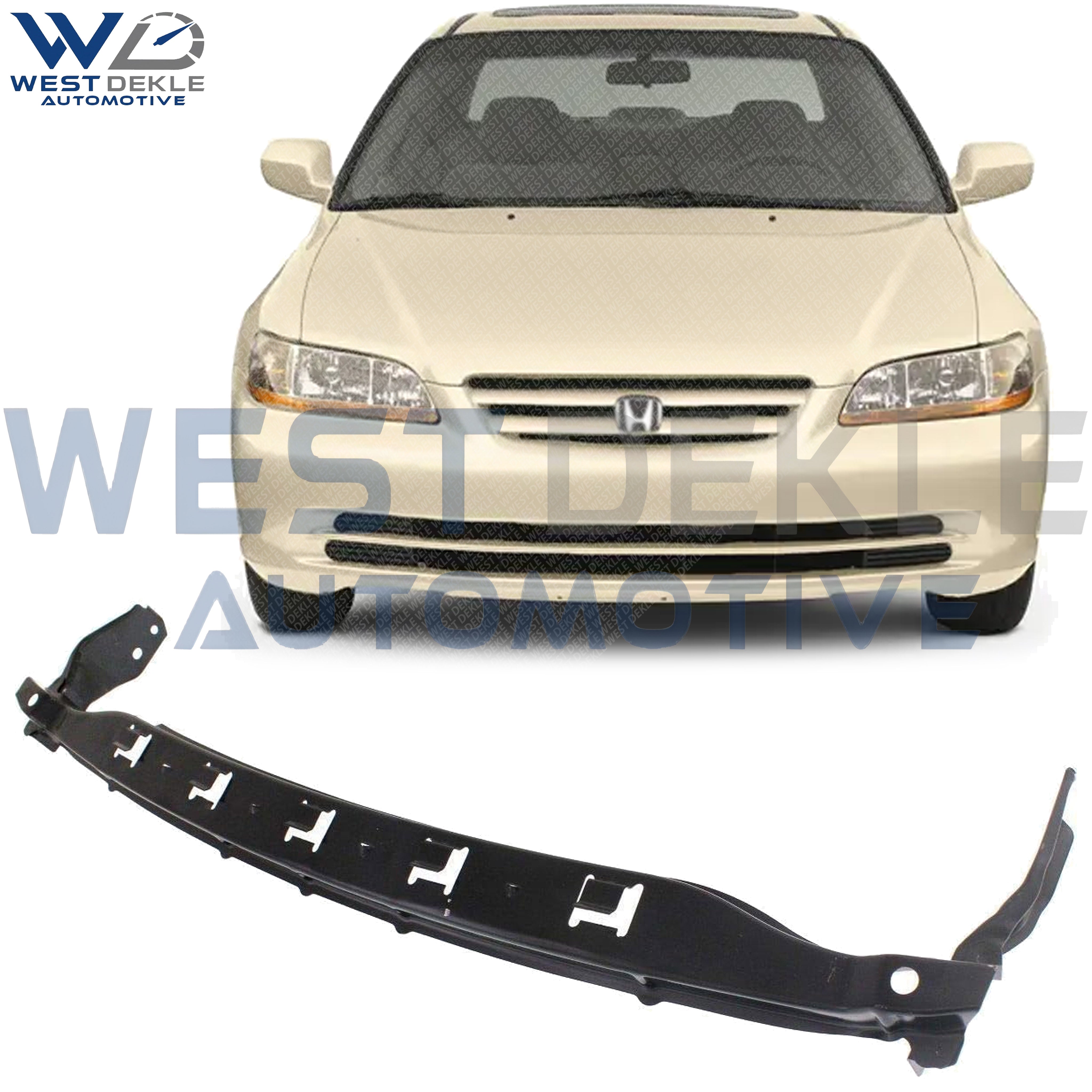 WEST DEKLE Automotive Front Bumper Center Retainer Bracket Steel | Direct Replacement Bumper Support Bracket Compatible With 2001-2002 Honda Accord Sedan | HO1041105 71140S84A01ZZ