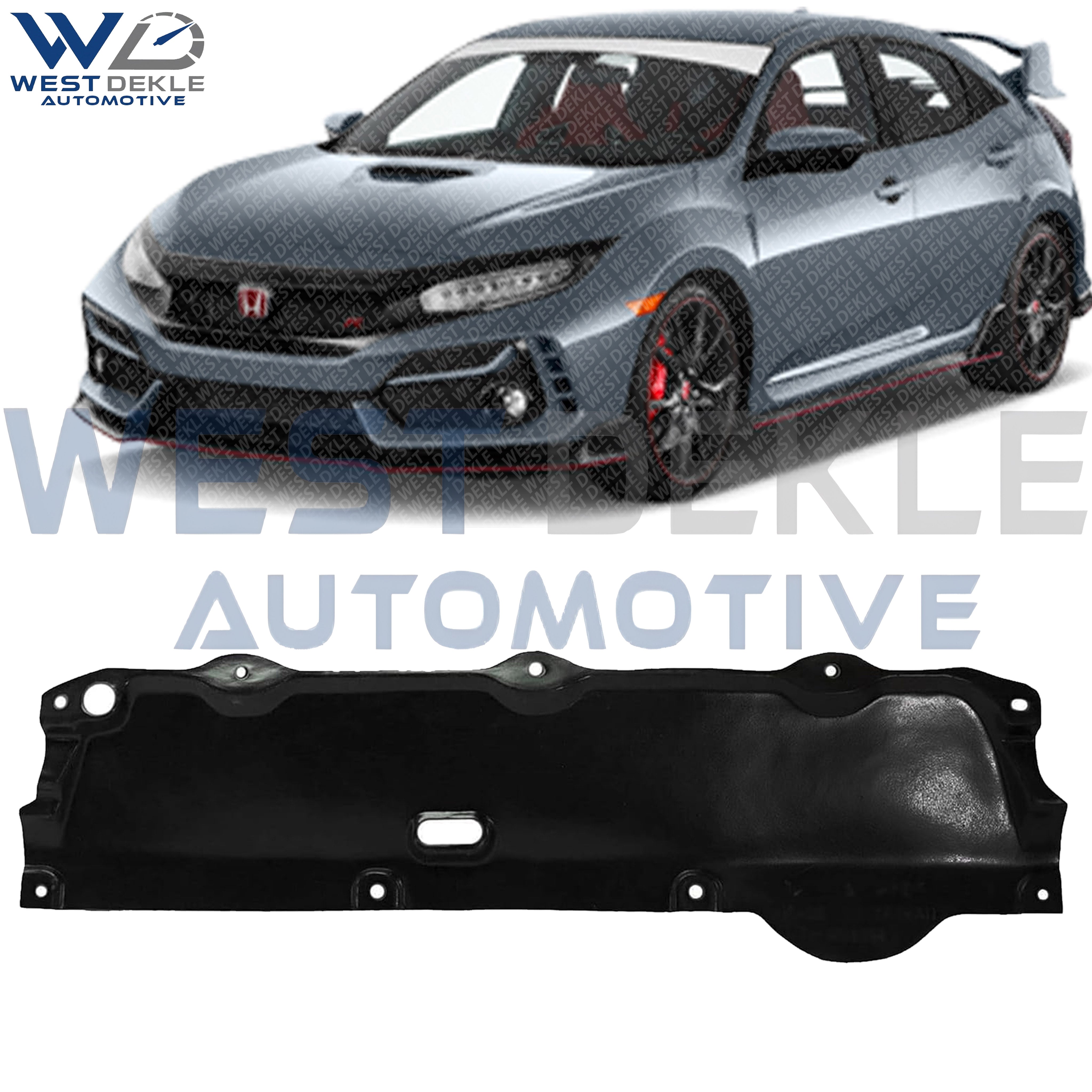 Front Engine Splash Shield Under Cover for 2016-2021 Honda Civic | Direct Replacement Lower Engine Cover | Fit Coupe & Sedan | HO1228160 | Replaces 74113TBAA00 | Durable Plastic Guard