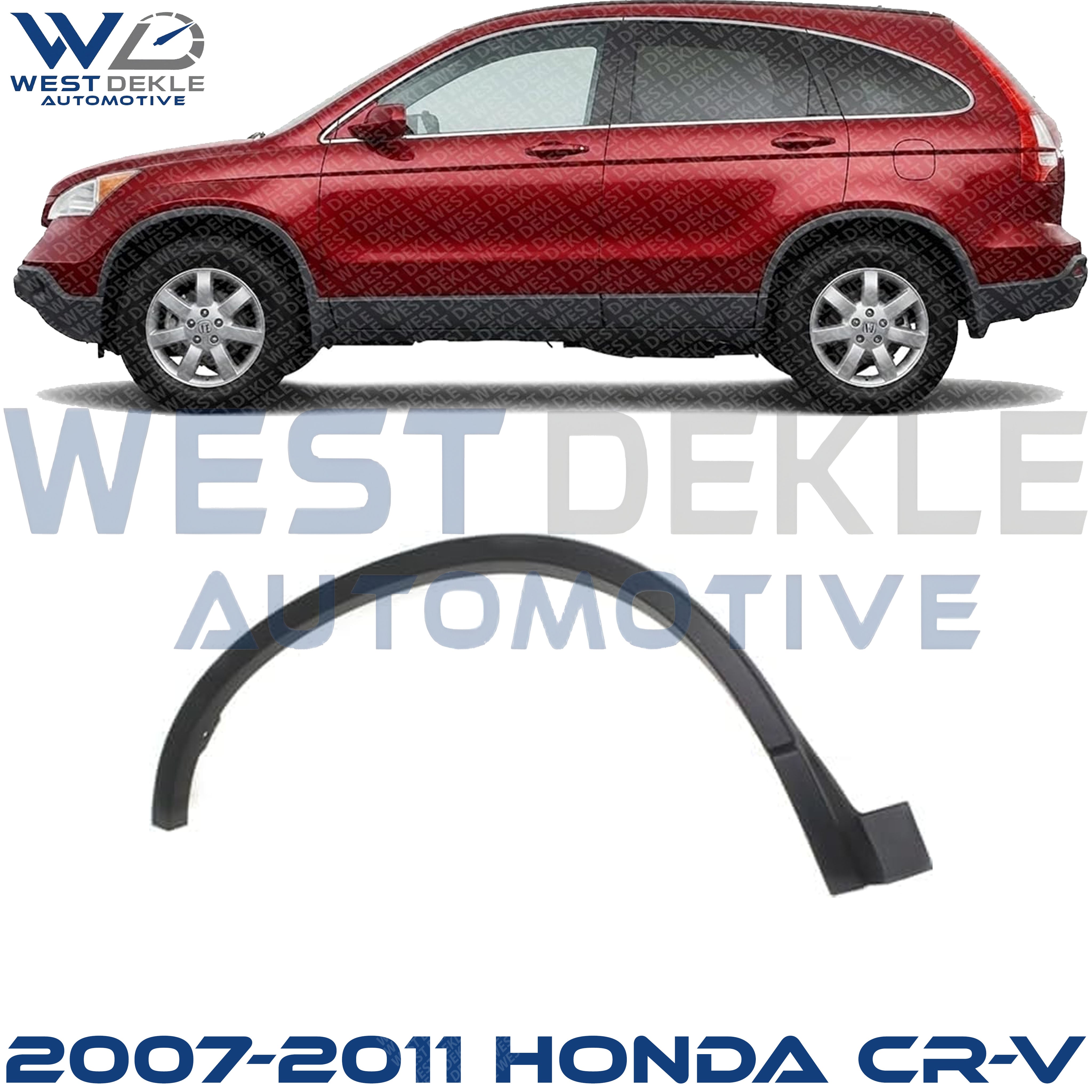 Rear, Driver Side Fender Trim, Primed, Japan/USA Built Vehicle For 2007-2011 Honda CR-V
