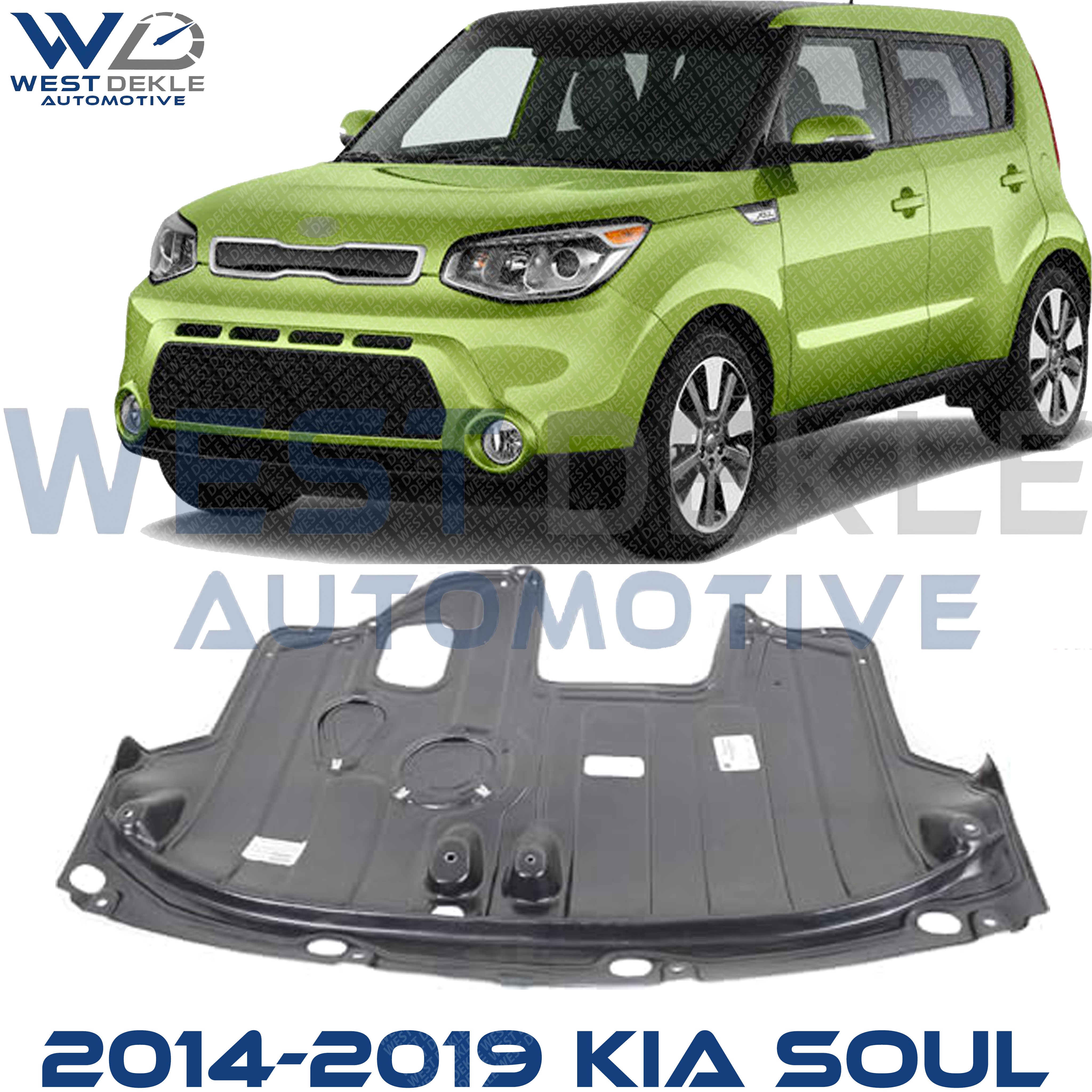 Front Engine Splash Shield For 2014-2019 Kia Soul