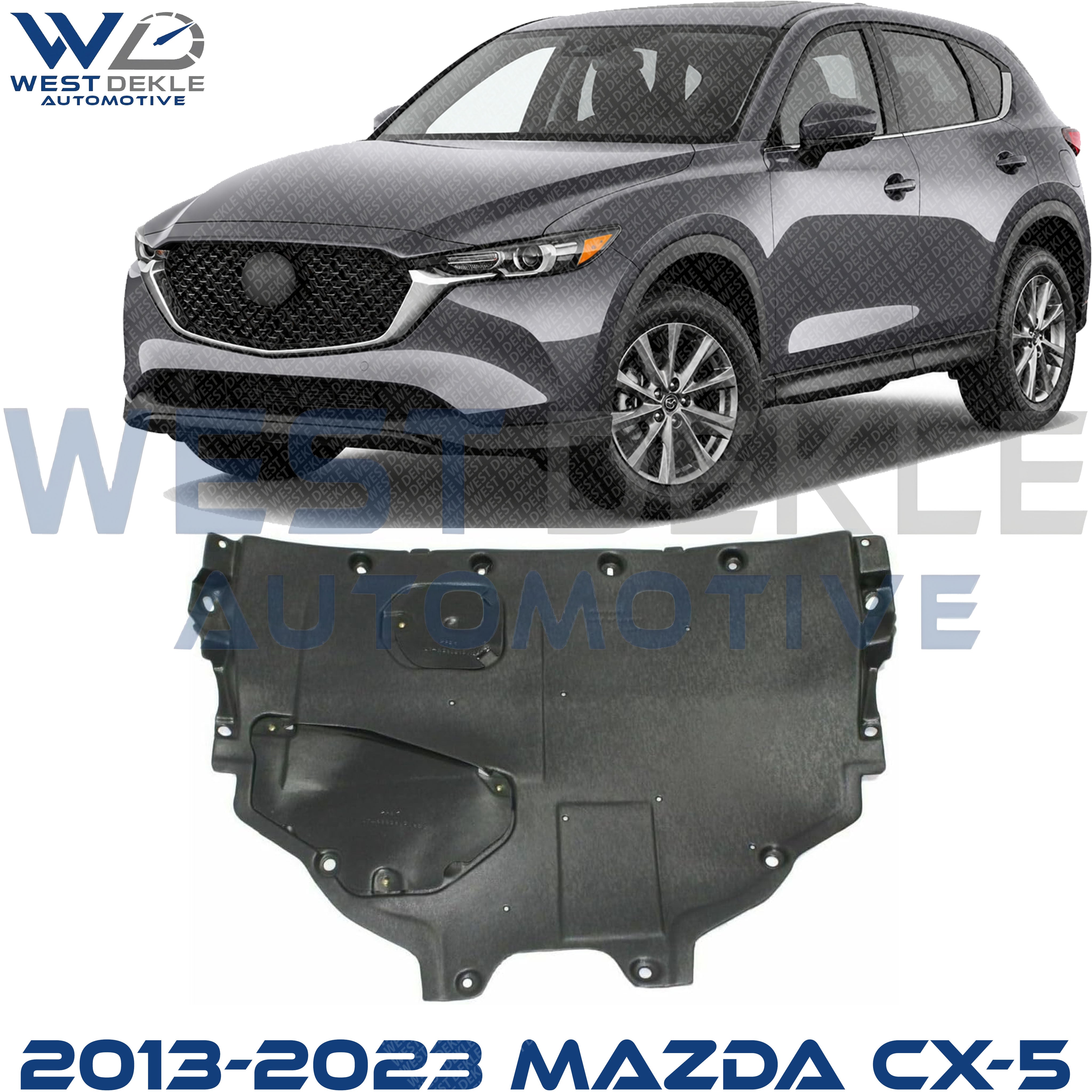 Rear Engine Splash Shield, Engine Under Cover, Injection Form For 2013-2023 Mazda CX-5/2016-2021 CX-9