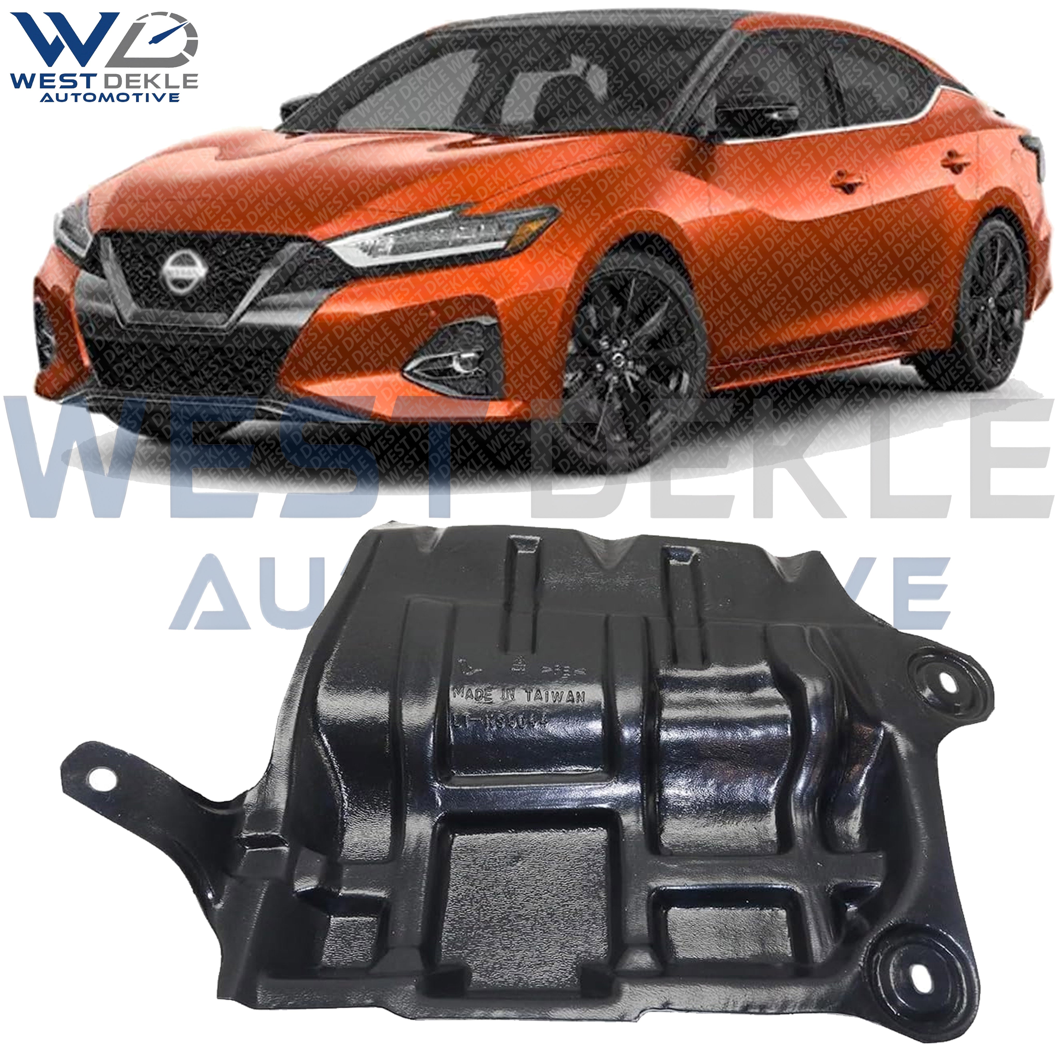 WEST DEKLE Automotive Front Engine Splash Shield Right Passenger Side | Direct Replacement Engine Under Cover Compatible With 2013-2018 Nissan Altima & 2016-2021 Maxima Sedan | NI1228159 648383TA0A