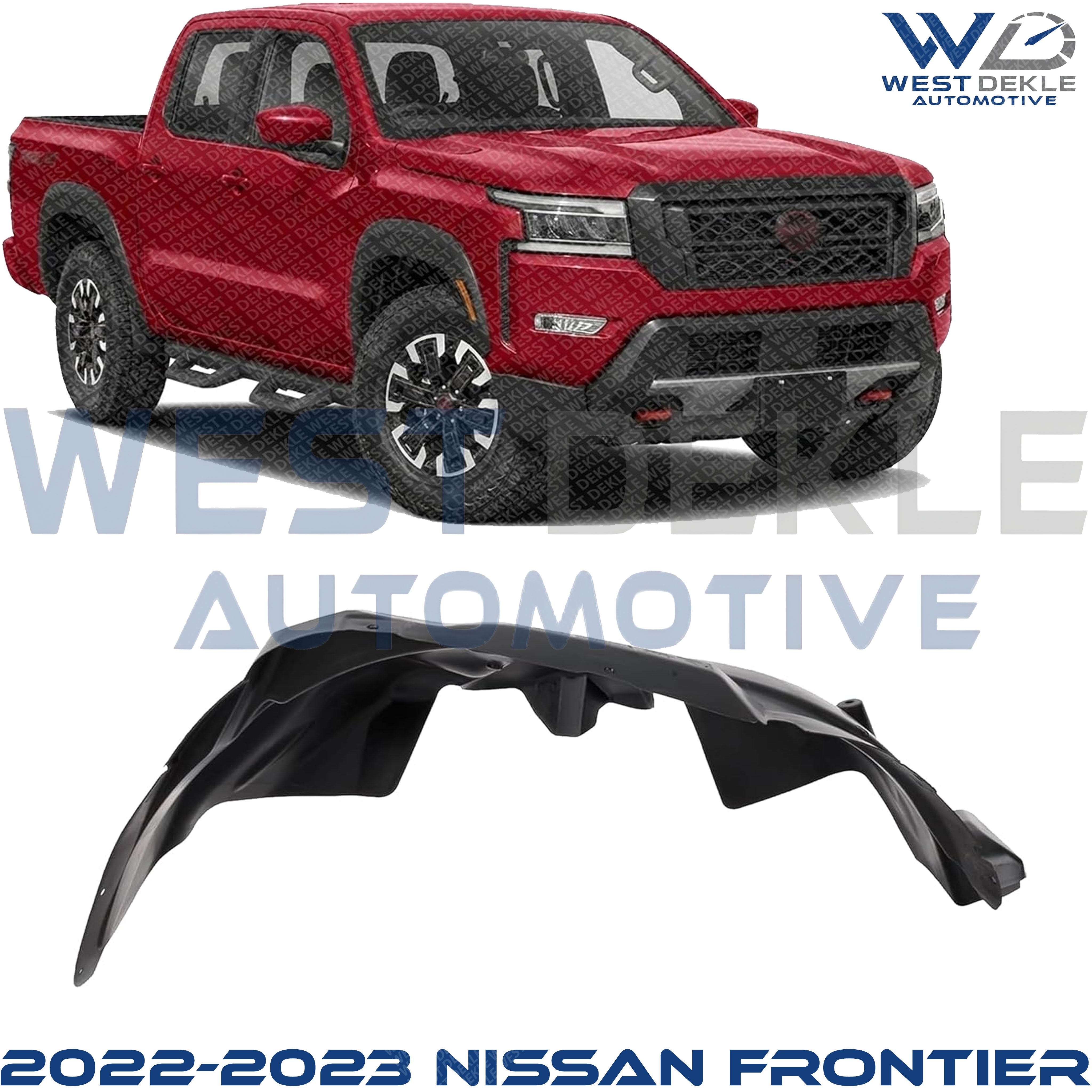 Front, Passenger Side Fender Liner For 2022-2023 Nissan Frontier