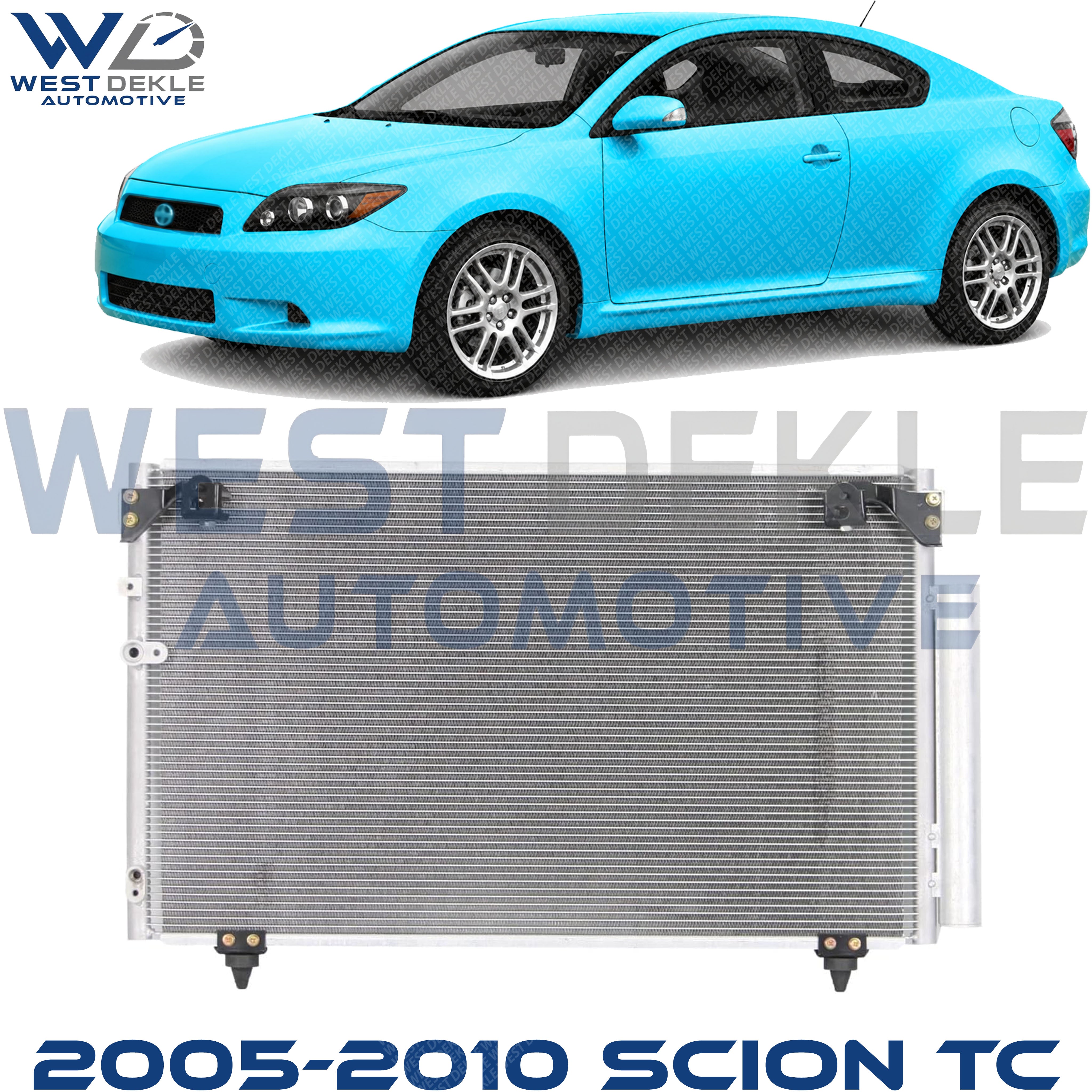 A/C Condenser, With Receiver Drier, 4 Cyl., 2.4L Engine For 2005-2010 Scion tC