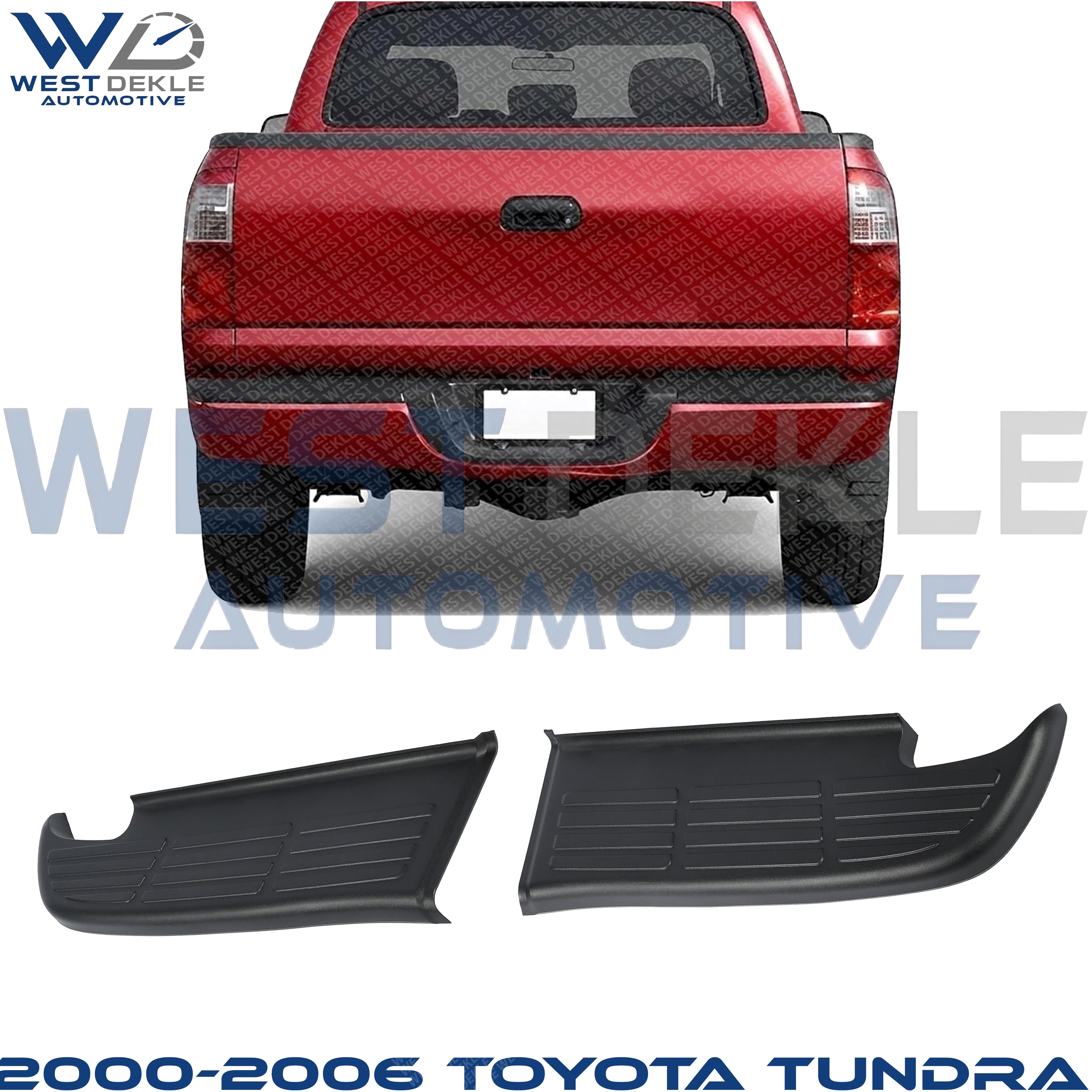 Passenger Side Bumper Step Pad, Black 2000-2006 Toyota Tundra