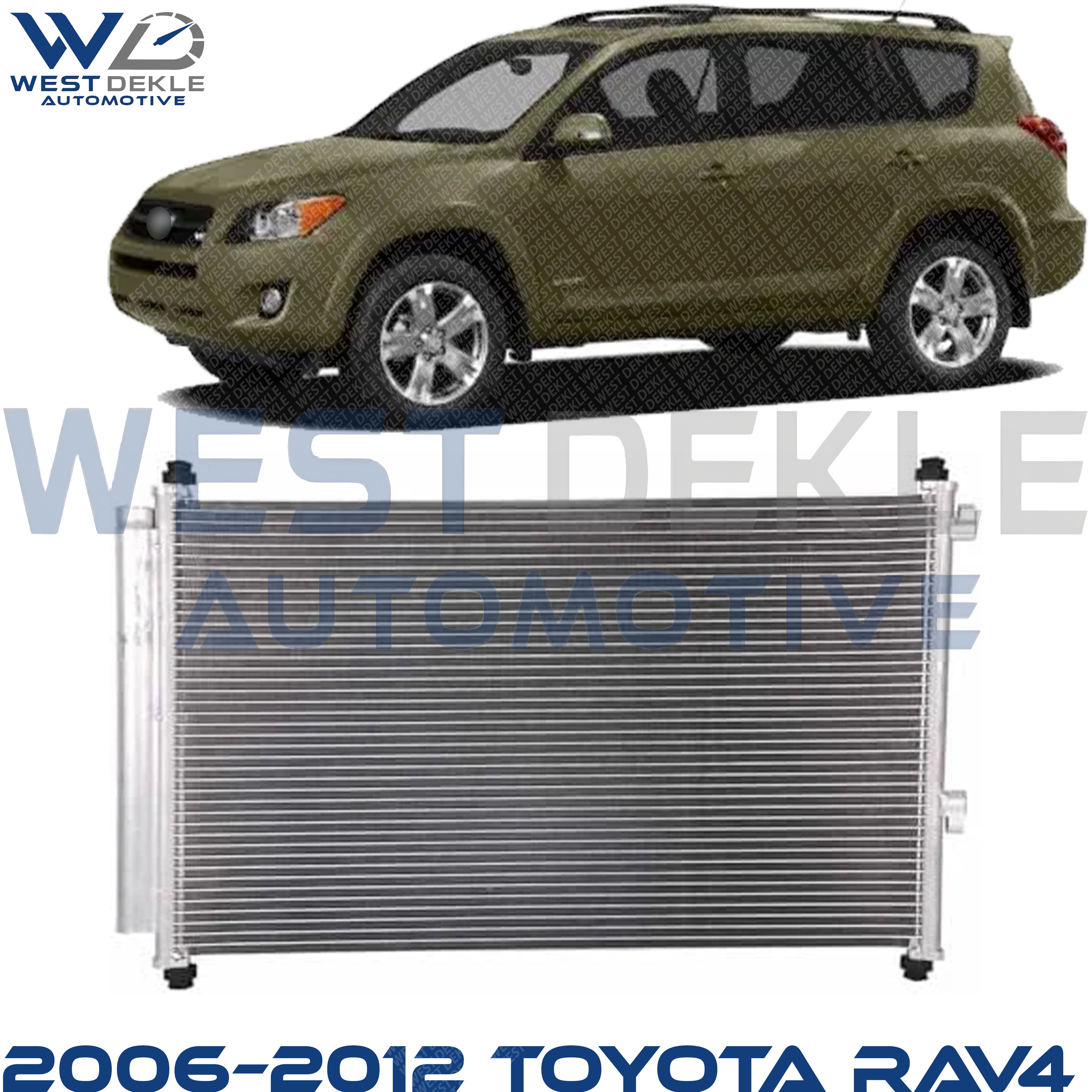 A/C Condenser, With Receiver Drier For 2006–2012 Toyota RAV4