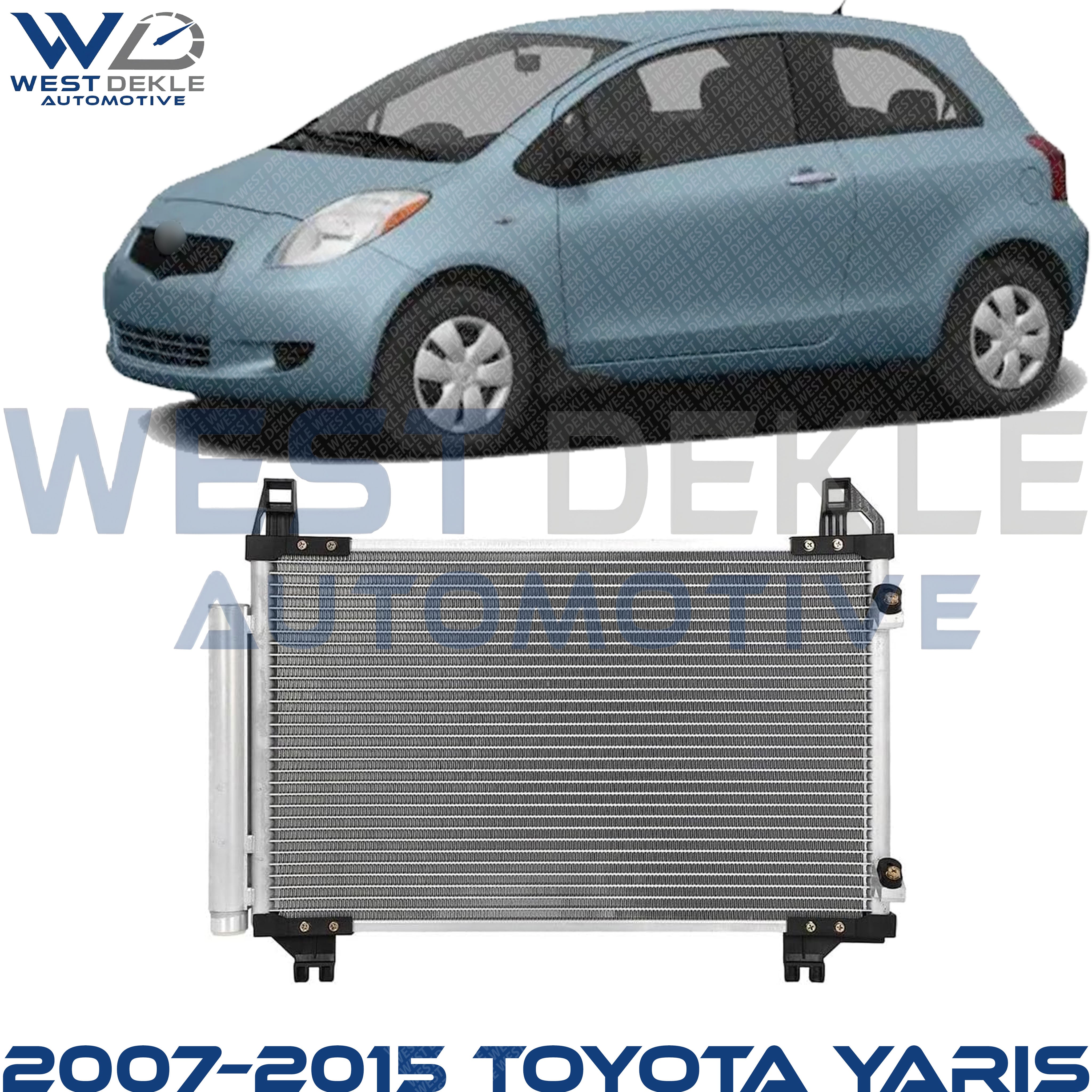 A/C Condenser, With Receiver Drier For 2007–2015 Toyota Yaris & 2008–2014 Scion xD