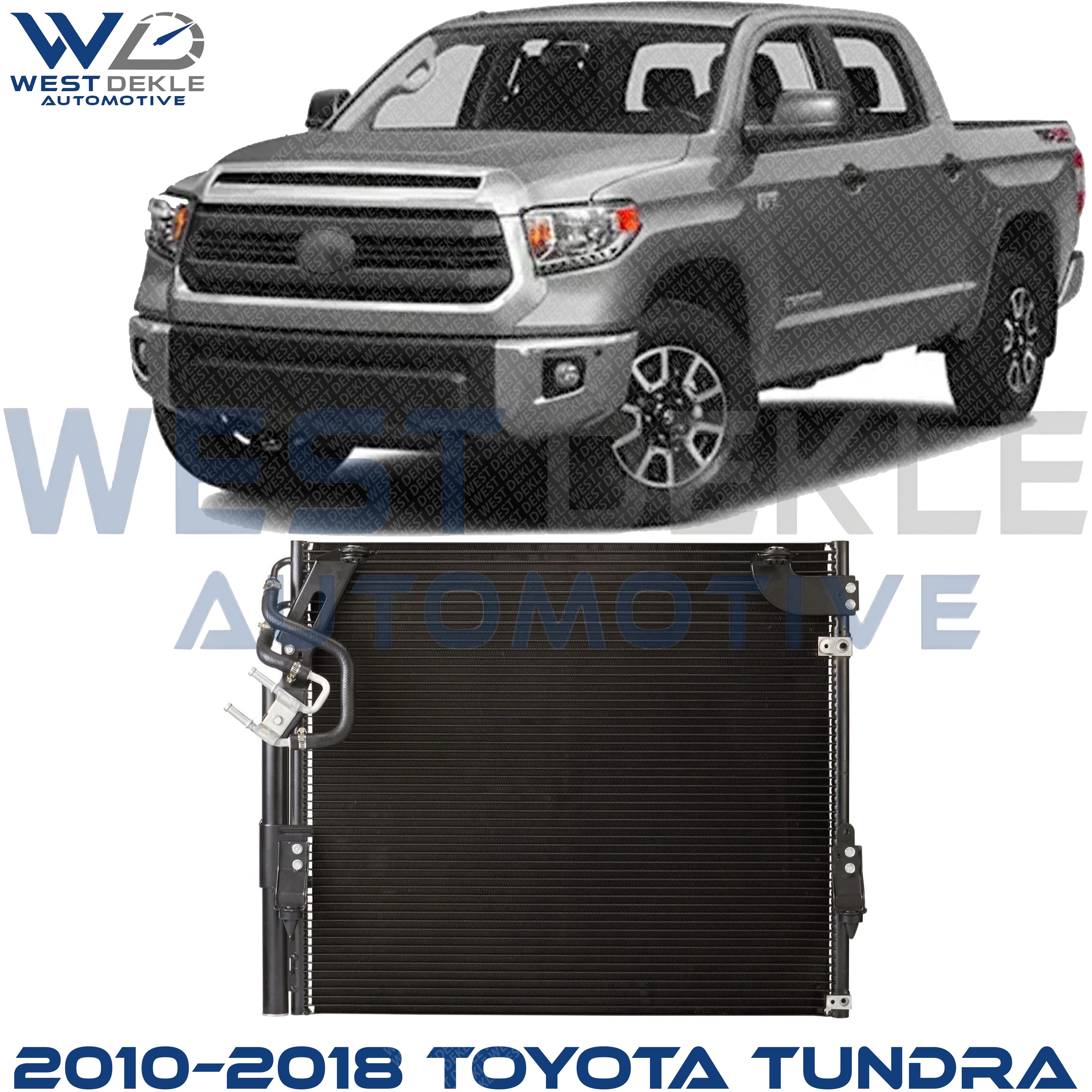 A/C Condenser, With Integrated Oil Cooler For 2010–2012 Toyota Sequoia & 2010–2018 Toyota Tundra
