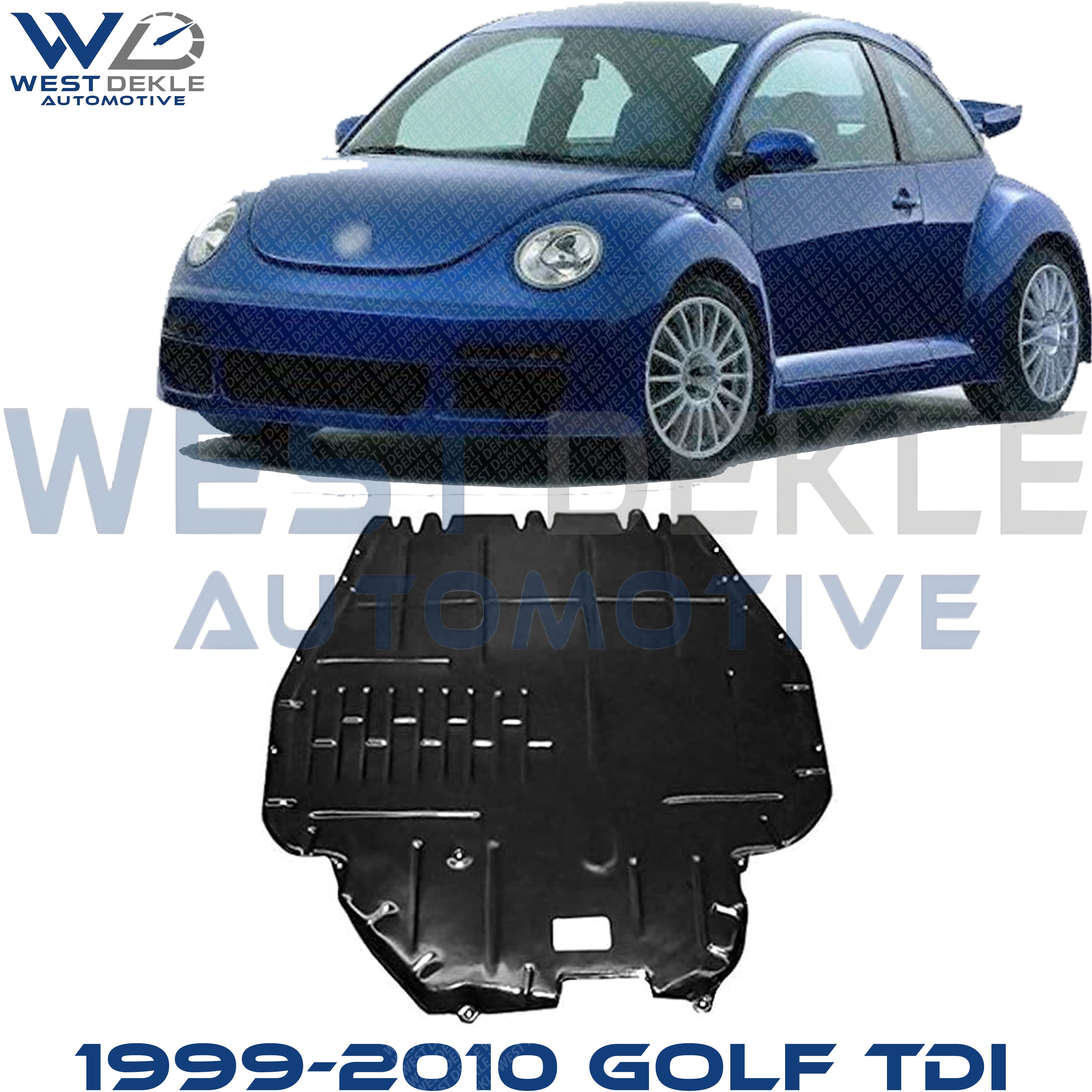 Front Engine Splash Shield, Sound Dampening Cover, Manual Transmission For 1999-2010 Golf TDI