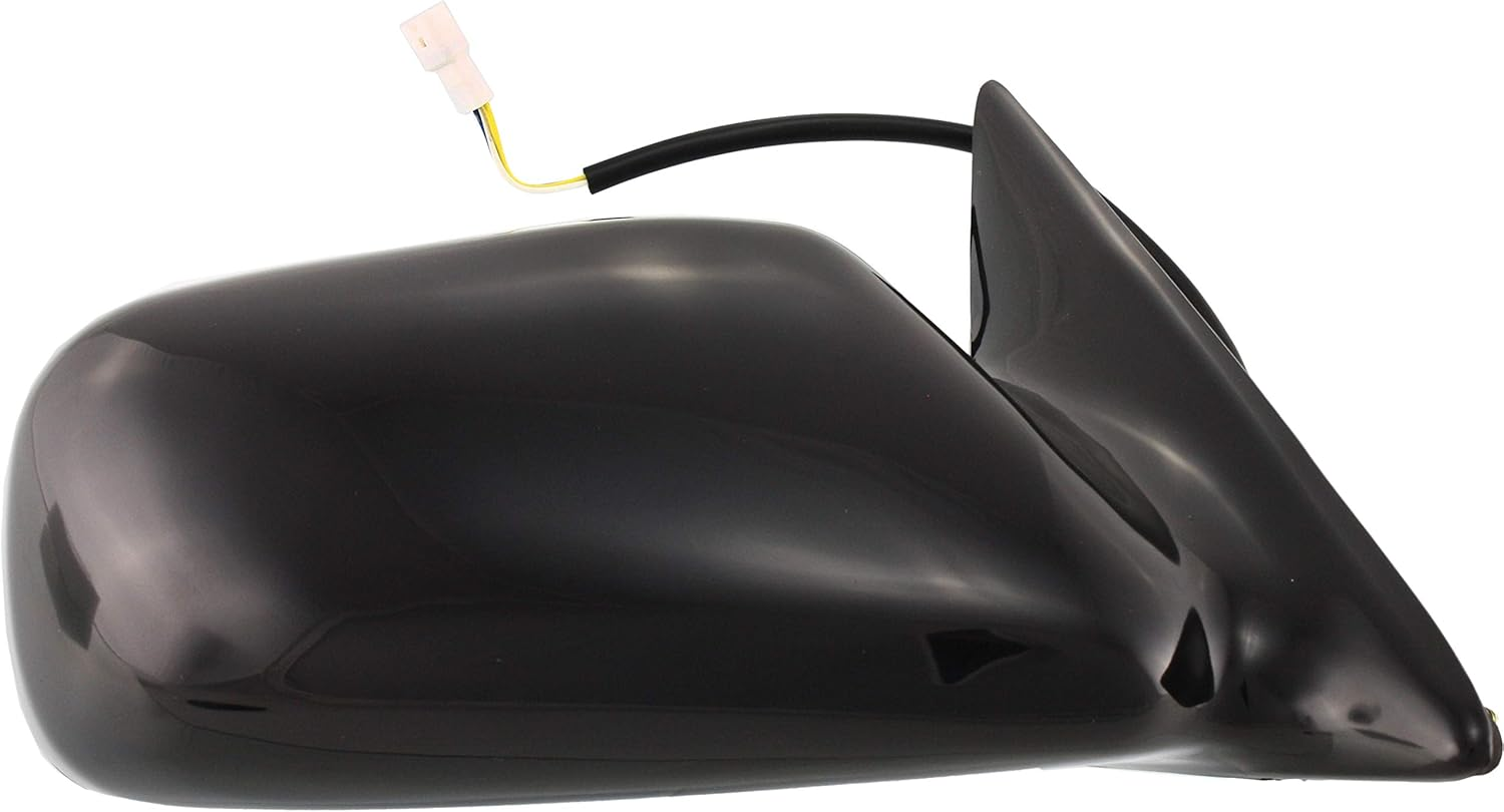 Driver and Passenger Side Mirror, Power Adjust, Non-Heated, Non-Folding, Paintable, No Signal Light, No Memory, No Puddle Light, No Auto-Dim, No Blind Spot Feature For 1997-2001 Toyota Camry